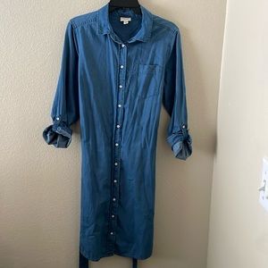 St John’s Bay Dress shirt style Dress
